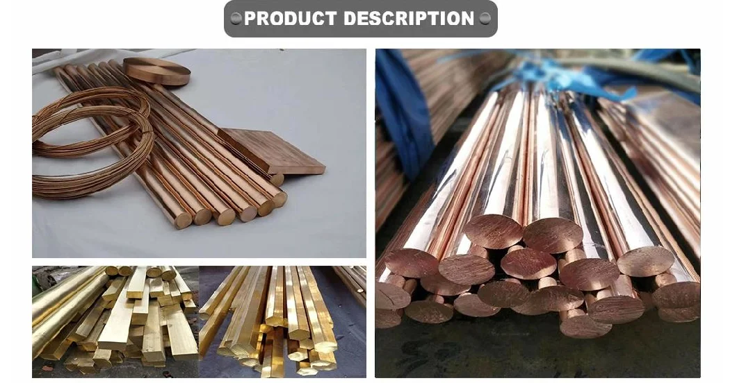 Copper Round Rods Excellent Straight 50-200mm Diameter C92300 C92500 99.9 Purity Copper Brass Round Bar From China High Quality Factory
