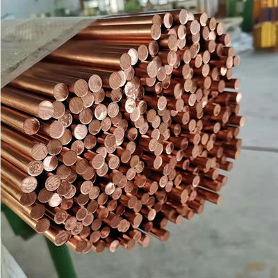 Kırmızı ASTM B151M Bakır Yuvarlak Çubuk Bakır Nikel Çubuk 6m 2m