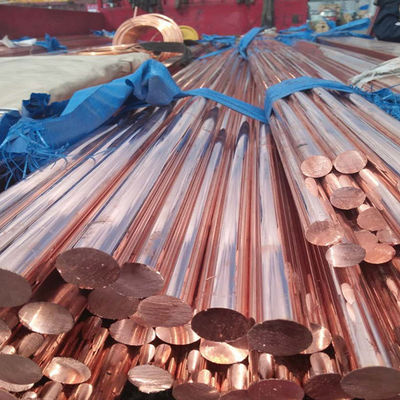Kırmızı ASTM B151M Bakır Yuvarlak Çubuk Bakır Nikel Çubuk 6m 2m