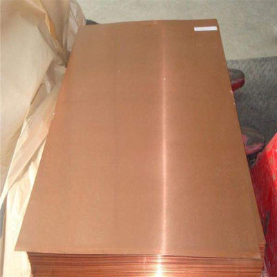 H65 H62 C1100 İnce Kırmızı Bakır Levha Levha 0.8mm - 55mm 1500X 3050 Mm