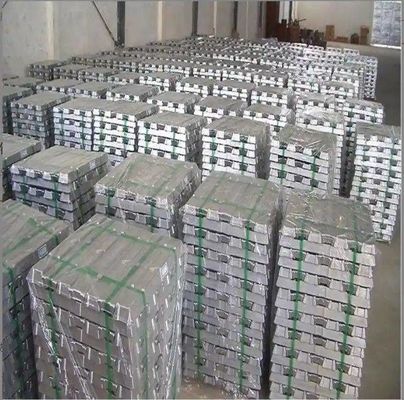 Gümüş Gri Çinko Külçe Çinko Metal Malzeme 99.995 99.996