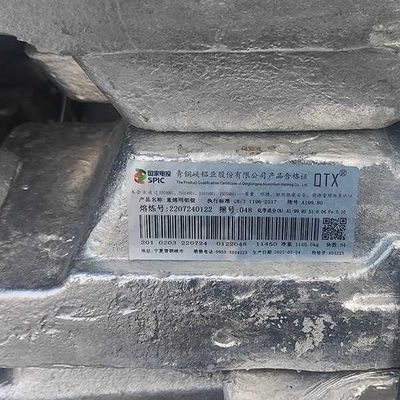 % 99,7 % 99,8 % 99,9 Alüminyum Külçe ADC12 JIS Adc12 Pres Döküm İçin Külçe Fiyatı