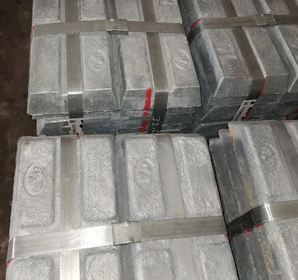 %99,95 Parlak Yüzeyli Çinko Külçeler Beyaz Metal