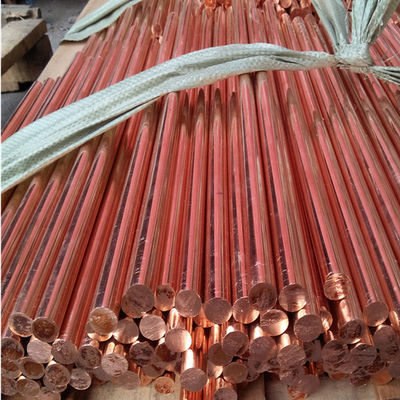 Hc-10 Bakır yuvarlak çubuklar Çubuk 25x3mm Cucrzr Sınıf 3 M Uzunluk
